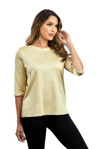 The V - Boatneck - A'NUE MIAMI - AB037 - AB037 - Long Sleeve